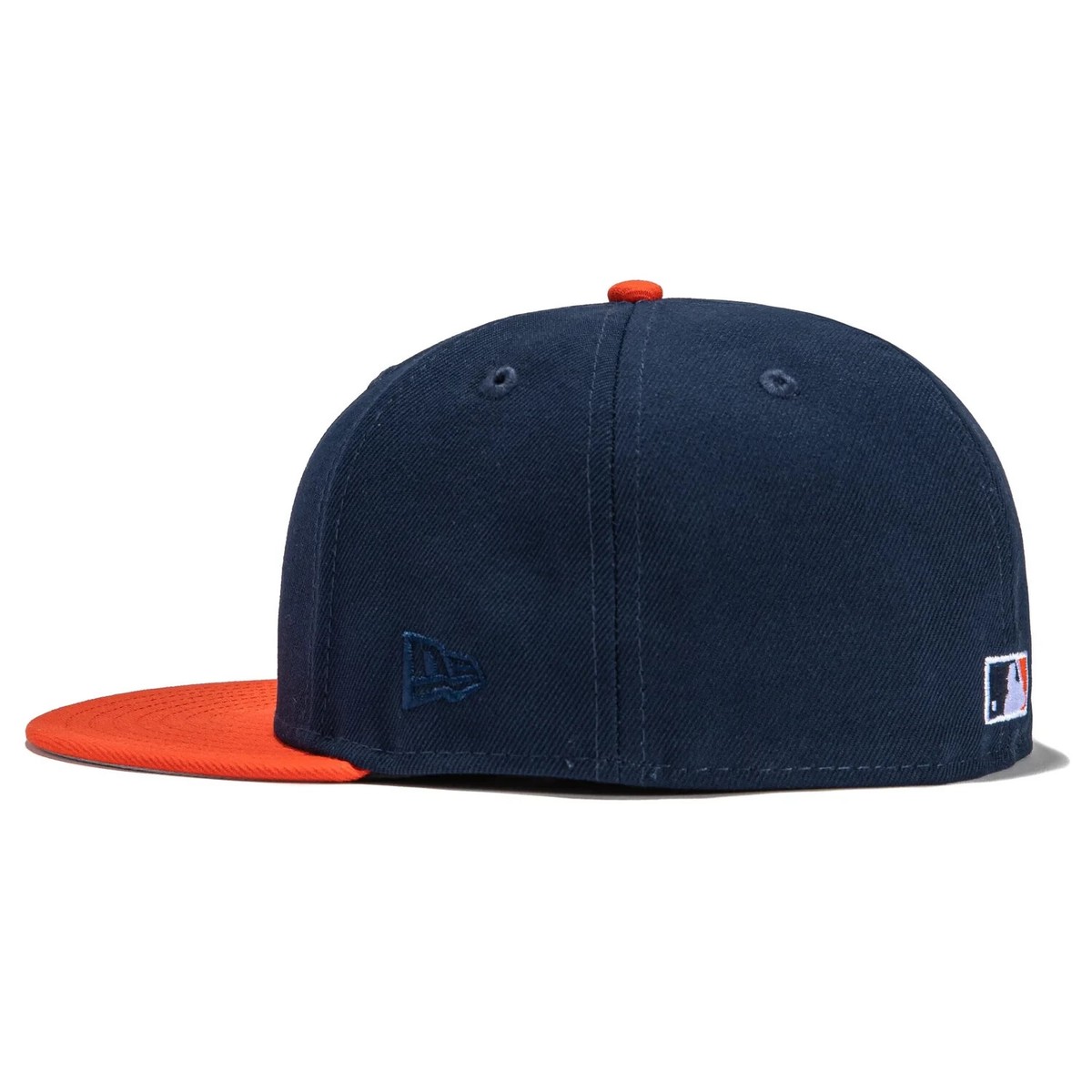 Atlanta Braves New Era 150th Anniversary Hat 59FIFTY Satin Navy Blue Red Limited Atlanta Braves New Era 59FIFTY Navy & Orange 150th  main image 3