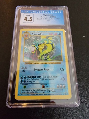 Gyarados (Shadowless) graded CGC 4.5 for sale on eBay