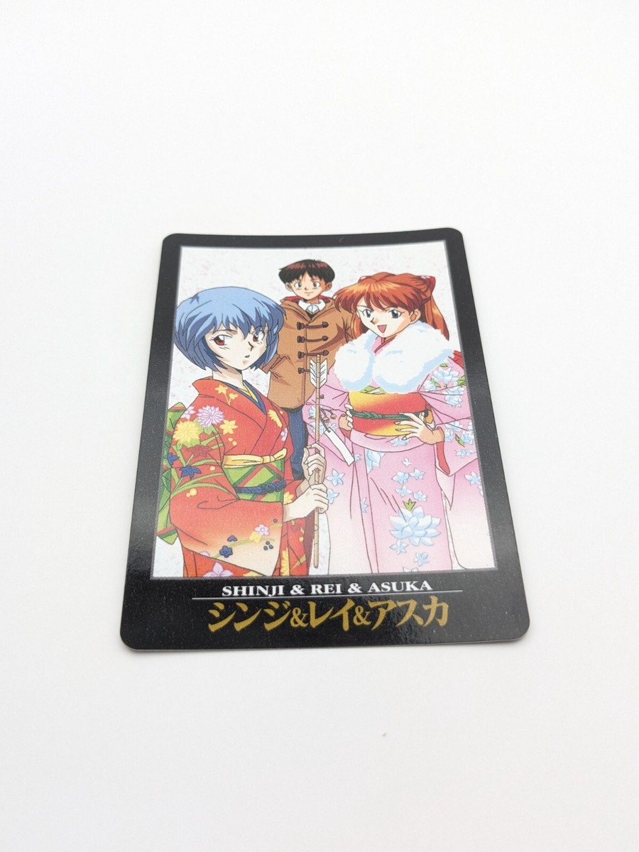 Shinji Rei Asuka NO.15 Neon Genesis Evangelion Carddass Card Shinji Rei Asuka NO.15 Neon Genesis Evangelion Carddass Card