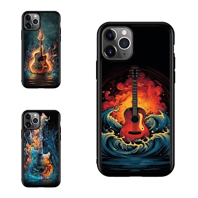 Non slip Case For Apple iPhone Samsung Galaxy Motorola minimalist guitar magical