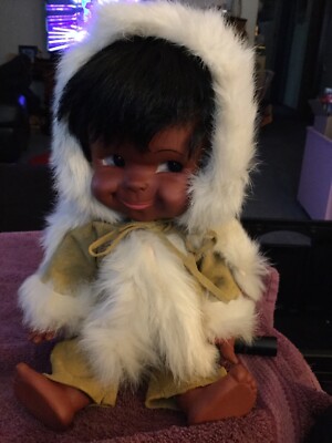Vintage Regal Canada 13 Indian Eskimo Baby Doll With Leather Fur Outfit Ebay Asta nielsen as eskimo ivigtut. usd