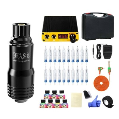 #ad Mast Tour S Rotary Tattoo Pen Machine Kit Mast Power Supply Inks $39.96