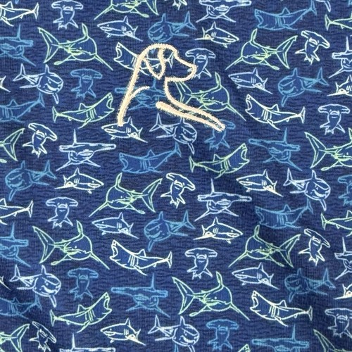 Rhoback Polo Shirt Men M Blue Performance Golf The Hammerhead Sharks - 第 3/9 張圖片