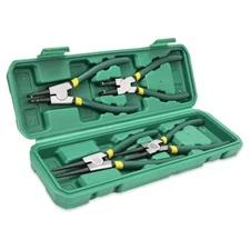 4 PCS Snap Ring Pliers Set Heavy Duty Circlip Pliers Kit 7" with Storage Case