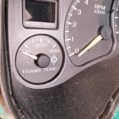 00 02 Chevrolet GMC cuadro de instrumentos 15758079 transmisión medidor de temperatura velocímetro NBS - Imagen 4 de 8