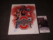 Julian Fleming Signed 8x10 Ohio State Buckeyes Jsa