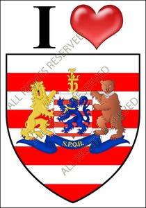 1 I LOVE JAPAN BLASON BLAZON HERALDRY STICKER AUTOCOLLANT PVC