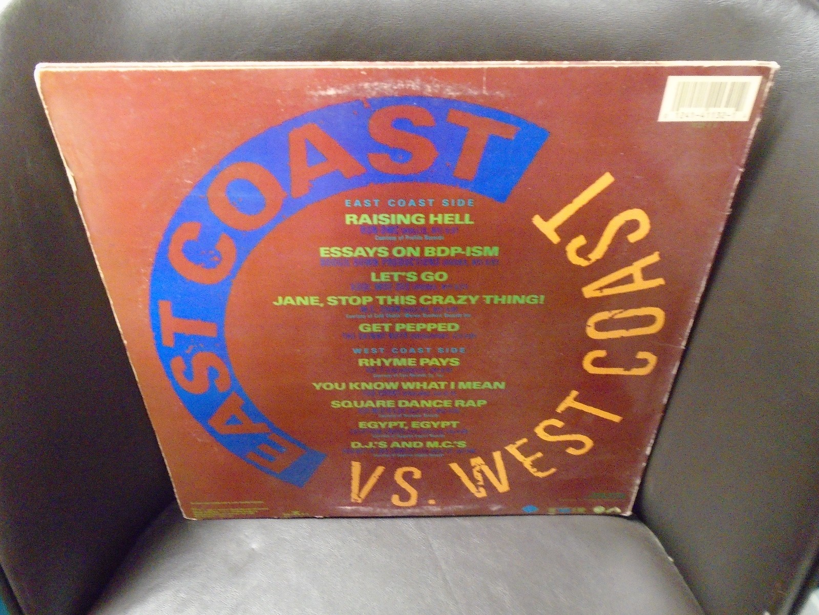East Coast VS West Coast LP Jive 1988 VG [RUN DMC IceT Kool Moe Dee