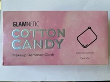 Glamnetic Cotton Candy Makeup Remover Cloth Cleanse/Exfoliate Pack of 4 Sealed