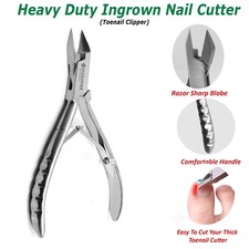 Stainless Steel Toenail Clipper for Ingrown Thick Nails Wide Jaw Toe Nail Cutter