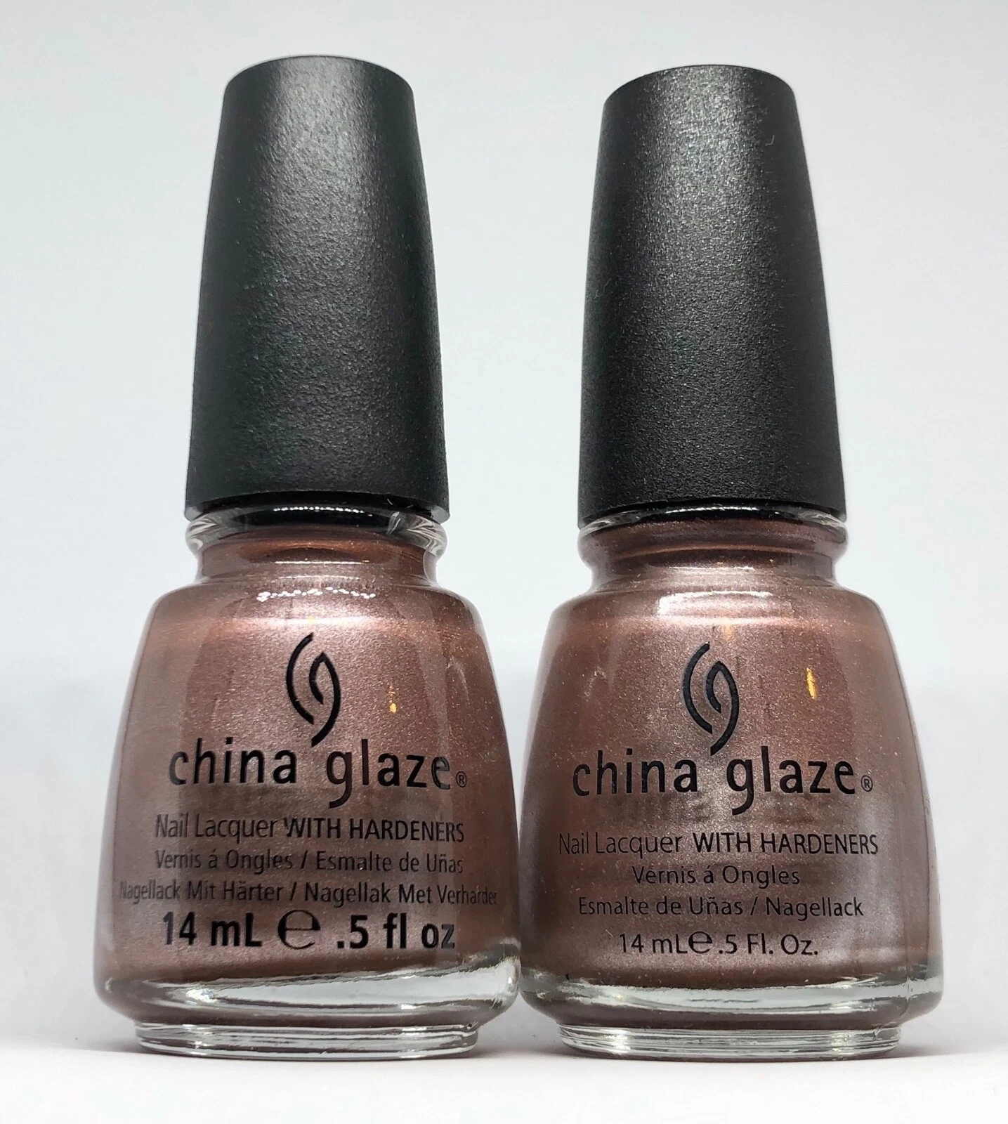 China Glaze Nail Polish ROBOTIKA 846 Pink Brown Chrome Shimmer Khrome Lacquer