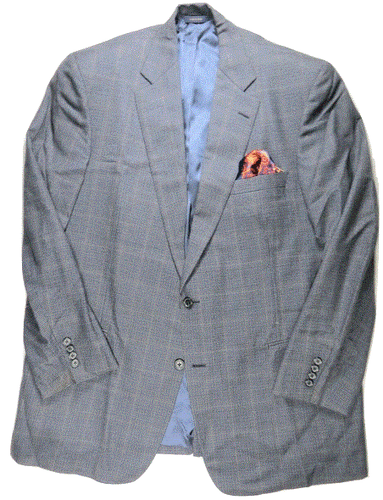 Brooks Brothers Madison Mens Blazer Suit Jacket 46 L Wool Houndstooth Windowpane - Picture 1 of 10