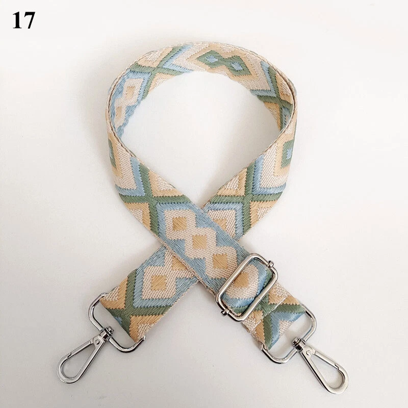 Colorful Wide Ethnic Style Bag Belt Casual Accessory  