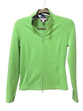 Lilly Pulitzer Lime Zip Up Fleece Jacket Size...