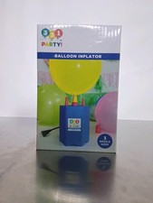 Inflador de globo de fiesta 321 3 tamaños de boquilla nuevo en caja enchufe eléctrico a la luz