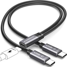 KiWiBiRD USB C Splitter 2 Port, USBC Splitter for Charging, USB Type C Splitter