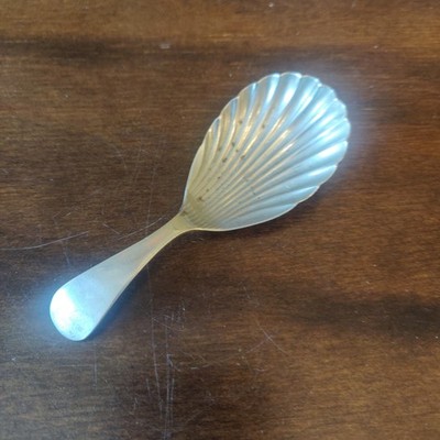 Vintage probably silver plate Hallmarks but require more research caddy spoon