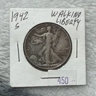 1942-S Walking Liberty Half Dollar 90% Silver – San Francisco Mint