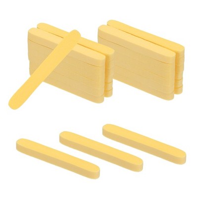120 Count Compressed Facial Sponges Round Facial Scrub Pads, Yellow