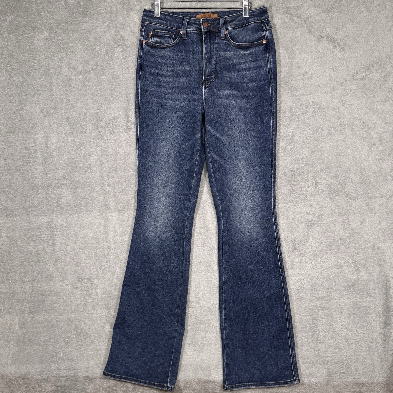 Judy Blue Womens Bootcut Jeans Dark Wash Stretch Denim Sz 7/28 Long Western Boho