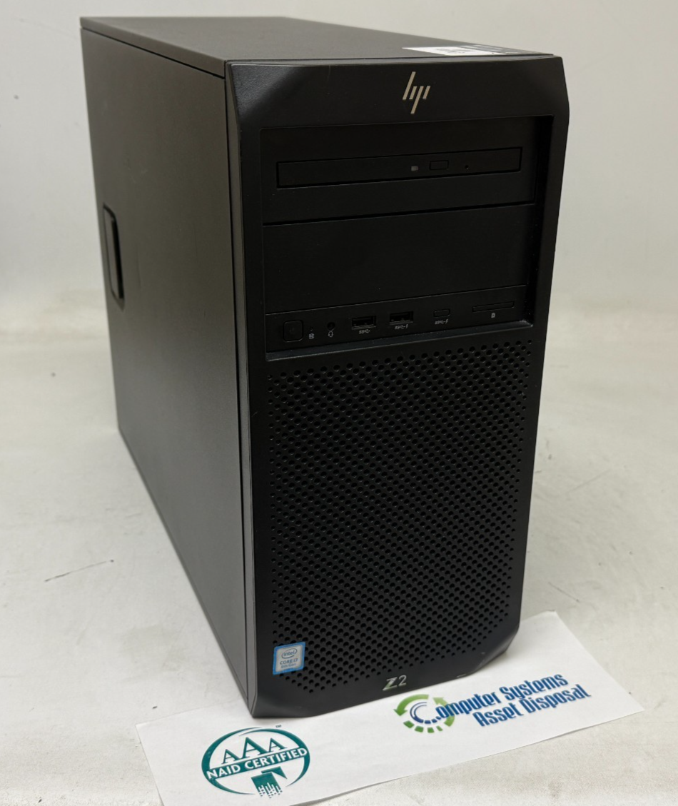 Workstation HP Z2 G4 I7-8700K 3.7GHz 16GB RAM 512GB NVMe Windows