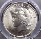 1923 "P" Peace SILVER Dollar $1 PCGS MS66 #638 Gem BU Uncirculated ECC&C, Inc.
