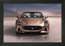 Maserati Convertible Framed Wall Art Poster Canvas Print Picture