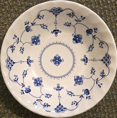 Churchill Georgian Collection Blue Floral Ceramic Bowl Microwave Dishwasher Safe