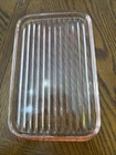 pink depression glass ribbed refrigerator Lid Only 9”x5.75”