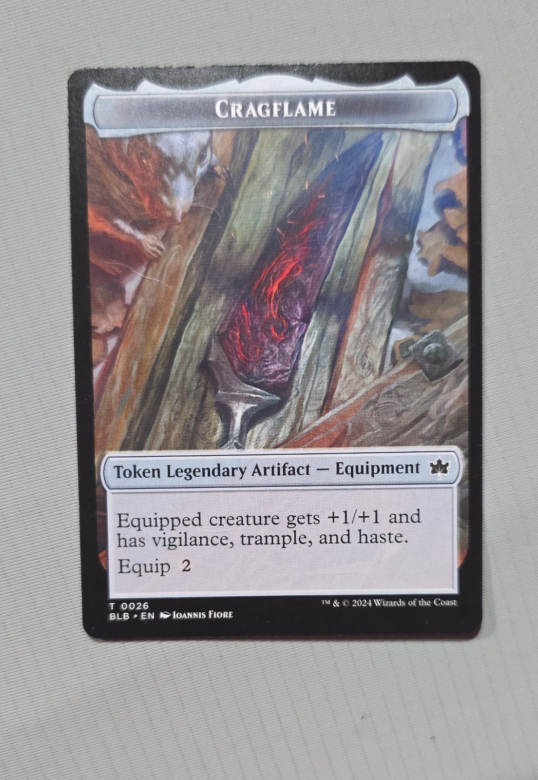 Cragflame Token Bloomburrow Regular