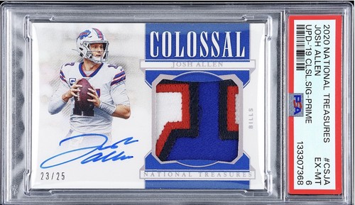 Josh Allen [Prime] 2018 National Treasures Rookie Colossal Signatures card