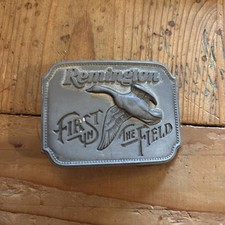 Remington First in the Field Buckle 1980 Canada Goose MADE IN USA by Sid Bell