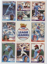 1983 Topps Willie Wilson Reggie Jackson Gorman Thomas Al Oliver LaMarr Hoyt 0uf1