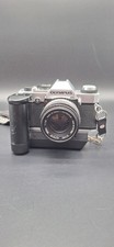 Olympus OMG W/ OM Winder 2 35mm Film Camera w/ Zuiko Auto-S 50mm 1.8 Lens, Strap