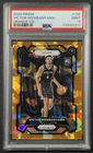 VICTOR WEMBANYAMA PSA 9 2023-24 PANINI PRIZM #136 ROOKIE PRIZMS ORANGE ICE 7211
