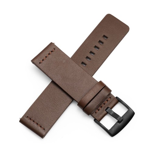 Bracelet De Montre En Cuir Véritable 20/22mm Pour Smartwatch Avec Boucle En Acie - Zdjęcie 7 z 37