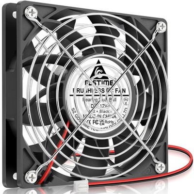 GDSTIME 120mm Case Fan, High Air Pressure 120mm x 25mm 12V DC Brushless Cooli...