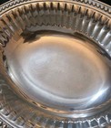 Wilton Armetale Flutes  Pearls Medium Oval Fruit Bowl 272044 RWP Silver Tone EUC