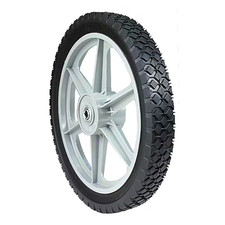 14 In. X 1.75 In. Spoked Plastic Wheel With Diamond Tread