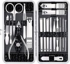 18 Piece Manicure Set Nail Clippers Pedicure Kit Stainless Steel