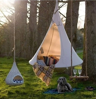 Teepee Style Hanging Swing Nest Waterproof Hammock 150cm / 59" 200kg - Bild 1 von 4