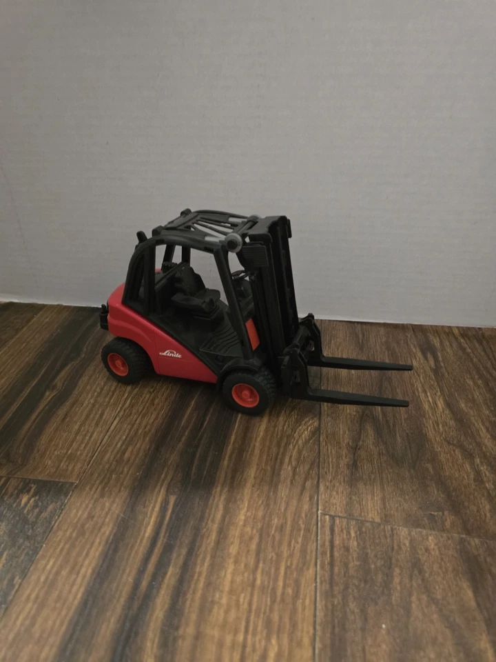 Carretilla elevadora Linde juguete de construcción Bruder 1287/01 2004 1:16 H30 Alemania PIEZAS Foto 3 de 4