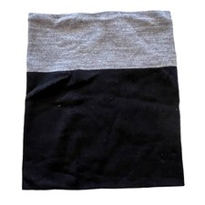 H M Kids Gray Stripe Colorblock Neck Scarf Wrap New