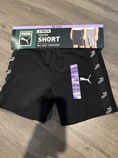 Boys Puma 2PK Fleece Shorts Size XS 5/6