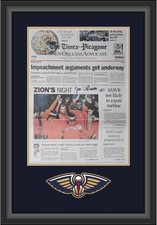 Zion Williamson NO Pelicans Framed Signed 19