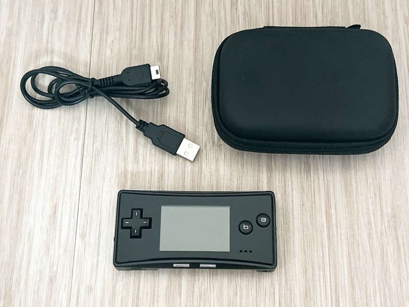 Nintendo GameBoy Micro Black Console Tested w/ Charger - Great