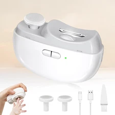 Automatic Nail Clipper Electric Nail Trimmer Polisher 2 in 1 Portable Fingernail
