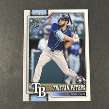 2026 Topps Series 1 #330 Tristan Peters Tampa Bay Rays RC