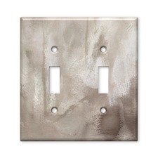 Tan Rustic Home Neutral Abstract Plaster Light Switch Plate Cover Decorative