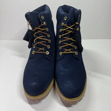 Timberland男式蓝色麂皮靴| eBay